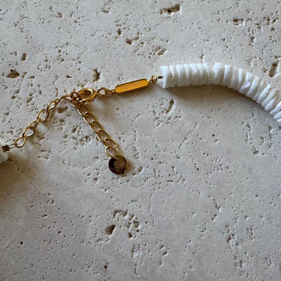 Sea Shell Necklace Gold